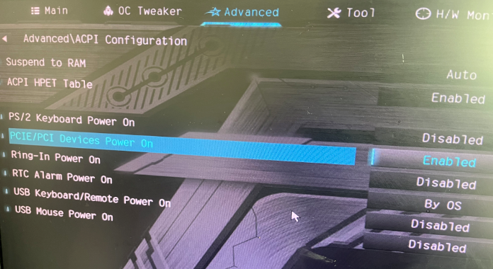 Windows 네트워크 어댑터 설정 화면