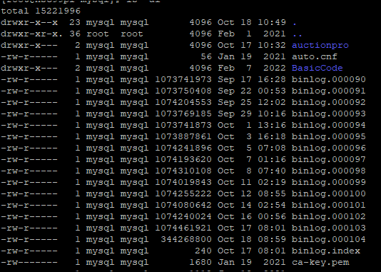 MySQL DataLog 최소화하기 – AuctionPro