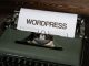 white paper printout in a typewriter
