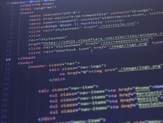 data on a computer screen