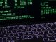 retro ms dos terminal with keyboard illumination